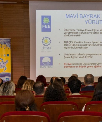 Manavgat'ta turizm sezonu öncesi mavi bayrak bilgilendirme toplantısı