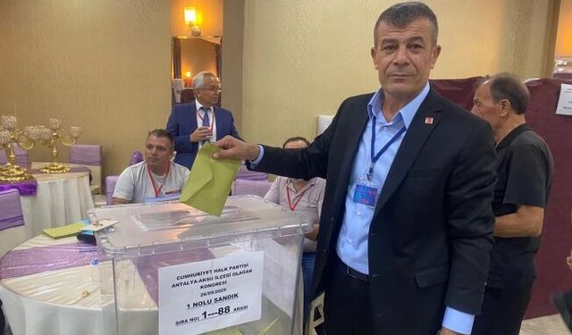 CHP Aksu İlçe Kongresi’nin galibi Hamza Erdem oldu