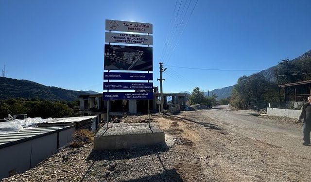 İbradı’nın Ormana Mahallesine halk eğitim merkezi yapılıyor