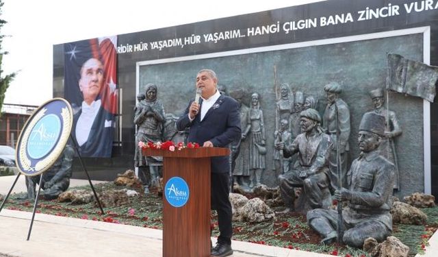 Başkan Yıldırım; “Atatürk’ü anlamak sevgiyle başlar; onun yolunda yürümek, okumak ve üretmekle devam eder”