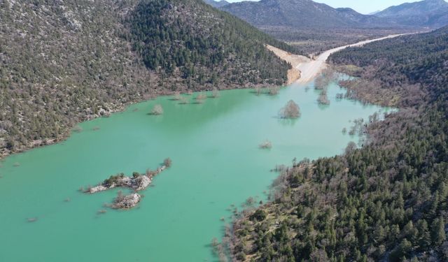 Antalya-Konya karayolunda son durum dron ile görüntülendi