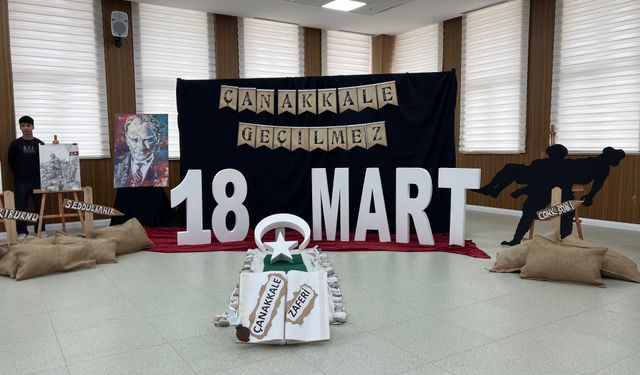 Aksu’da “18 Mart Çanakkale Zaferi” temalı resim sergisi açıldı