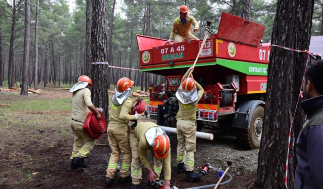 Ormancılar Antalya'da kıyasıya yarıştı