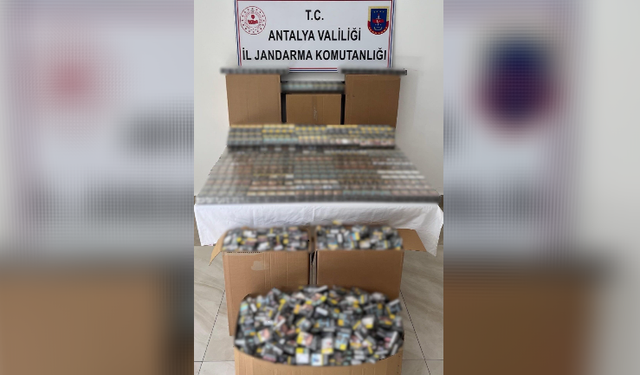 Antalya'da dev kaçak sigara operasyonu!