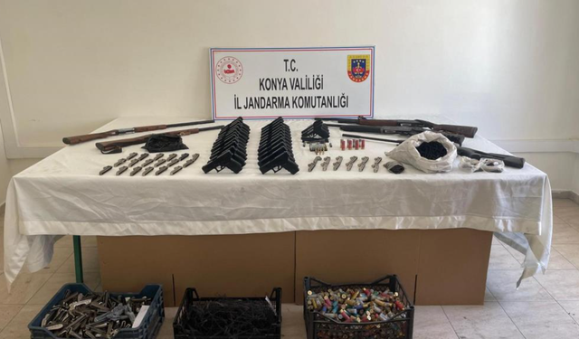 Antalya ve Konya'da jandarmadan silah kaçakçılığı operasyonu