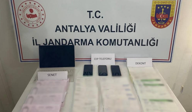 Kaş'ta tefecilik operasyonu!