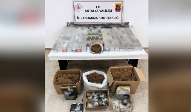 Antalya'da jandarmadan kaçakçılık operasyonu