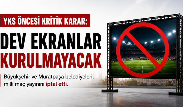 Büyükşehir ve Muratpaşa'dan milli maç kararı!