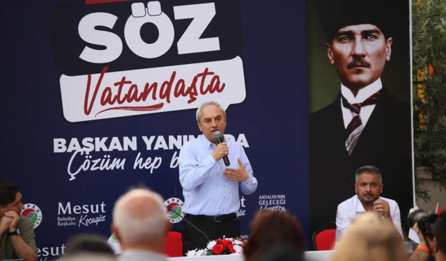 Kepez Belediye Başkanı Mesut Kocagöz vatandaşlarla buluştu