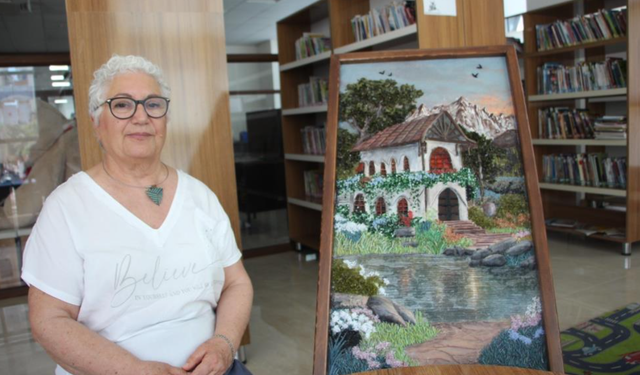 Kırık camları sanat eserine dönüştürüyor