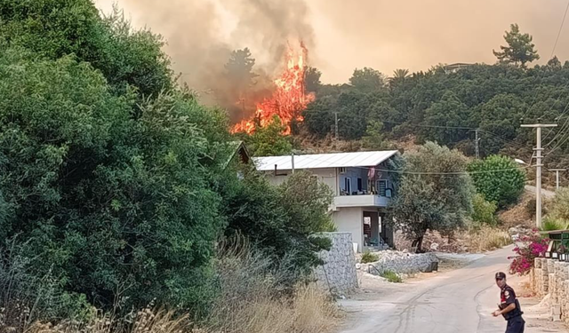 Kumluca'daki orman yangınına ekiplerin müdahalesi devam ediyor!