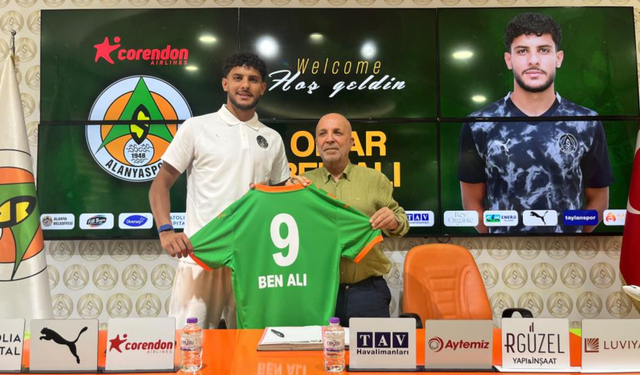 Corendon Alanyaspor, Tunuslu santrfor Omar Ben Ali'yi renklerine bağladı