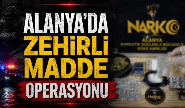 Alanya'da uyuşturucu kullanan şüpheli tutuklandı!