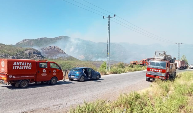 Büyükşehir itfaiyesi Antalya'nın dört bir yanında görev başında