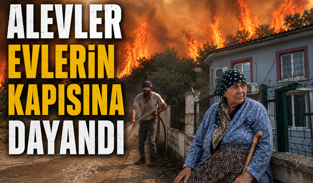 Vatandaşlar hortum ve kovalarla seferber oldu