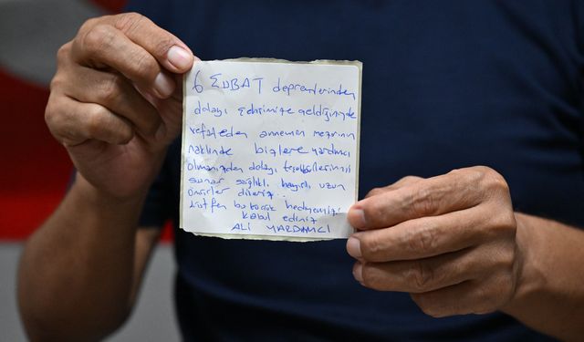 Depremde annesinin cenaze naklini yapan ekiplere 3,5 yıl sonra duygulandıran teşekkür