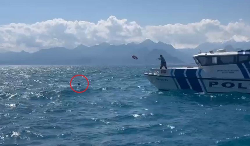 Antalya'da denize açıldığı kano devrildi!