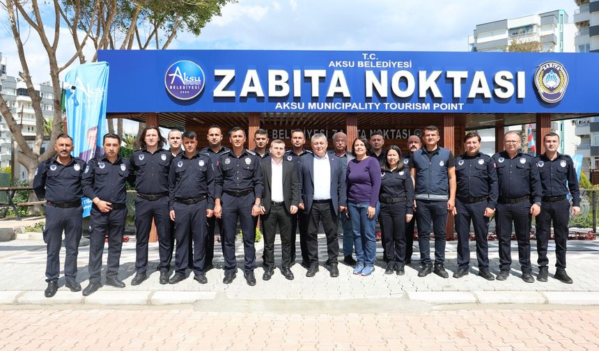 Aksu Belediyesi'nden Kemerağzı'na zabıta hizmet noktası!