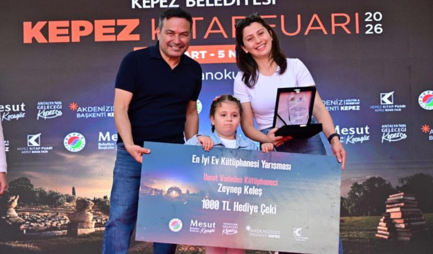 Kepez’de Antalya’nın en iyi ev kütüphaneleri ödüllendirildi!