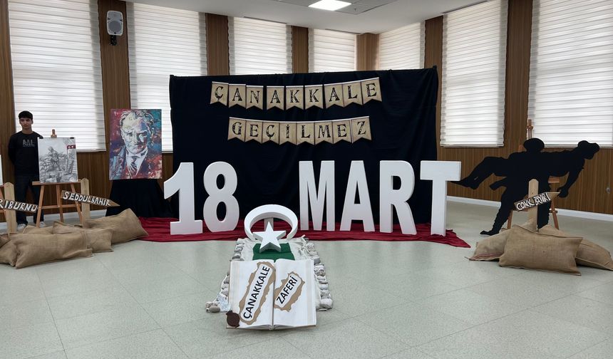 Aksu’da “18 Mart Çanakkale Zaferi” temalı resim sergisi açıldı