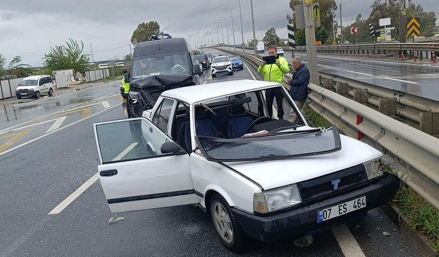 Antalya’da facianın eşiğinden dönülen kaza!