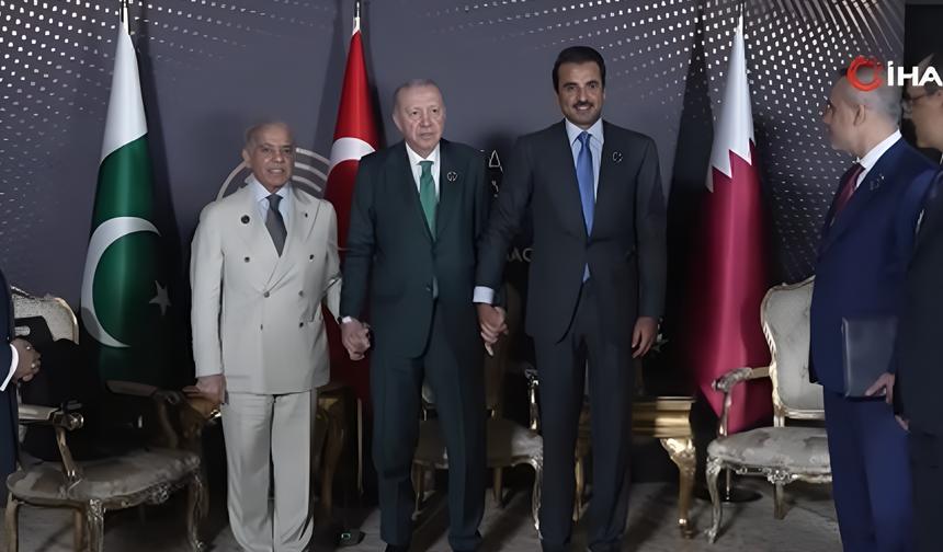 Cumhurbaşkanı Erdoğan, Pakistan Başbakanı Şerif ve Katar Emiri Al Sani ile görüştü