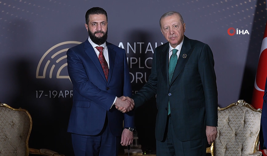 Cumhurbaşkanı Erdoğan, Suriye Cumhurbaşkanı Şara ile görüştü