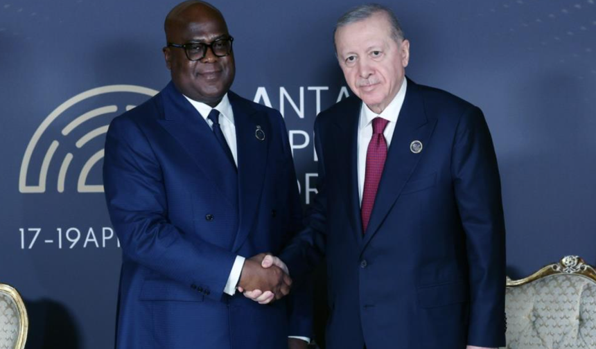 Cumhurbaşkanı Erdoğan, Kongo Demokratik Cumhuriyeti Cumhurbaşkanı Tshisekedi ile görüştü