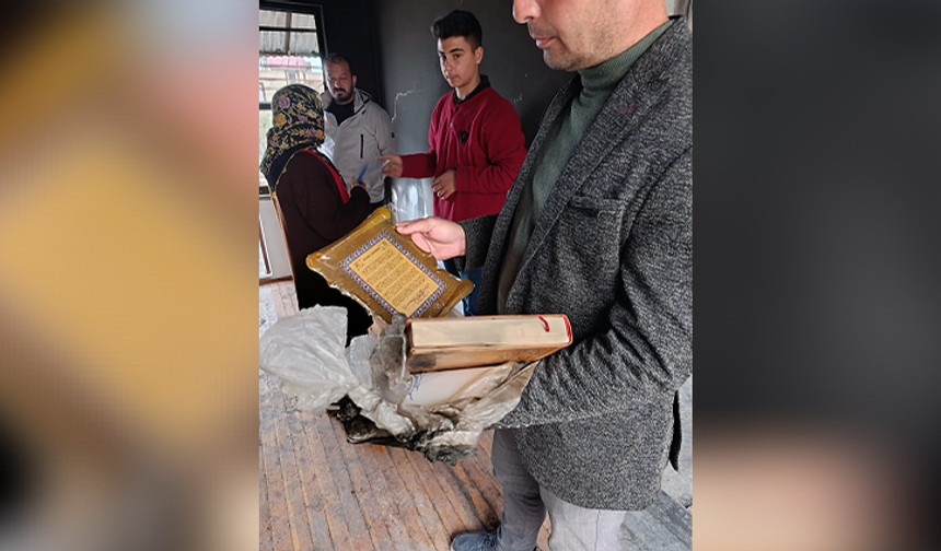 Kül olan evde mucize!