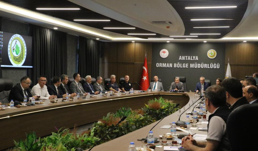 Antalya'da orman yangınlarına karşı sıkı önlemler