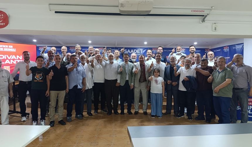 Saadet Partisi Antalya Teşkilatı Bayramlaşma Programında Bir Araya Geldi