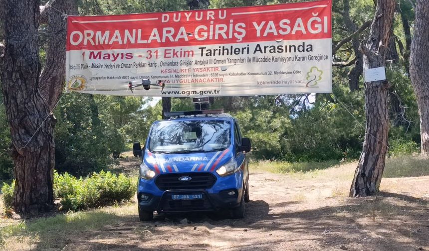 Antalya'da ormanlara girişler yasaklandı!