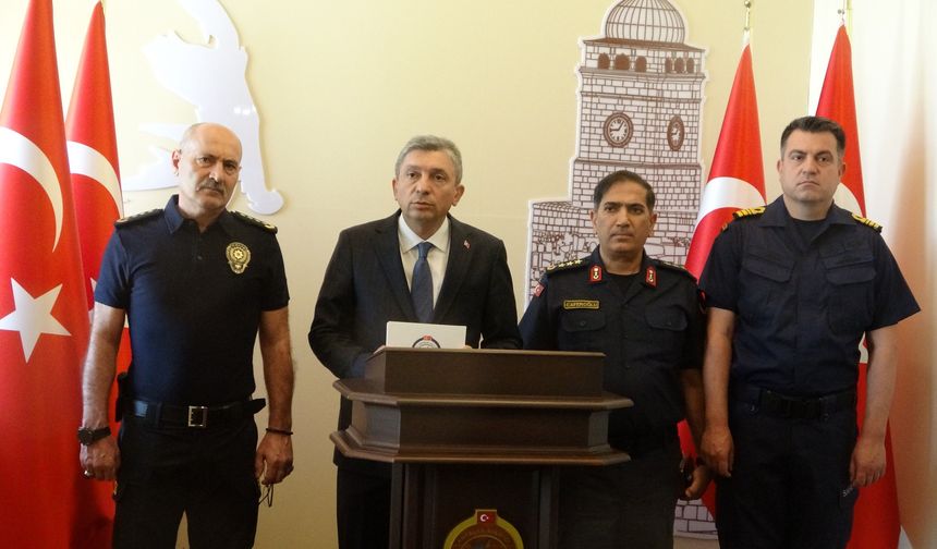 Vali Şahin, 2026 yılı Nisan ayı asayiş ve güvenlik verilerini paylaştı!