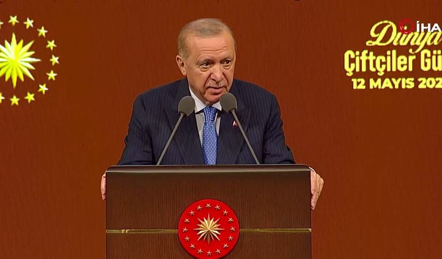 Cumhurbaşkanı Erdoğan'dan 'Dünya Çiftçiler Günü Programı'nda açıklamalar