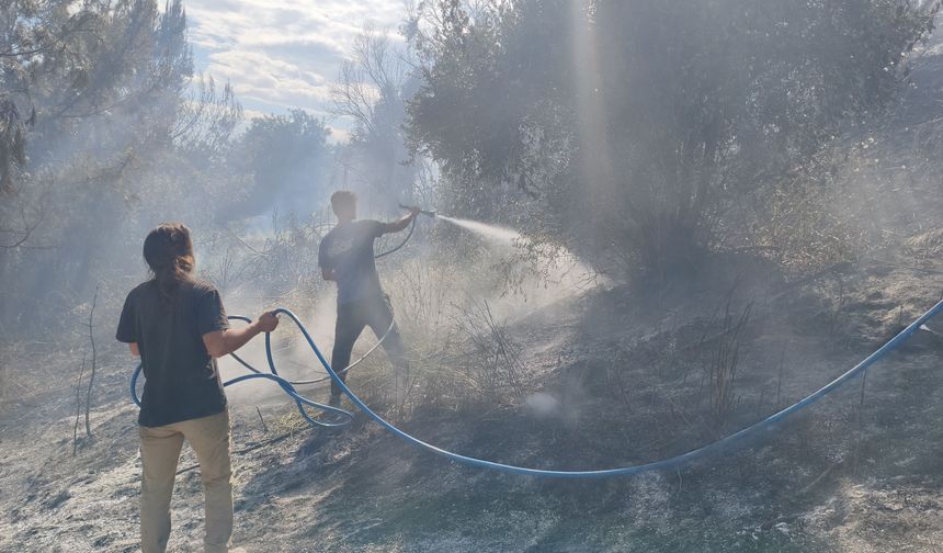 Aksu'da çıkan orman yangını korku dolu anlar yaşattı!
