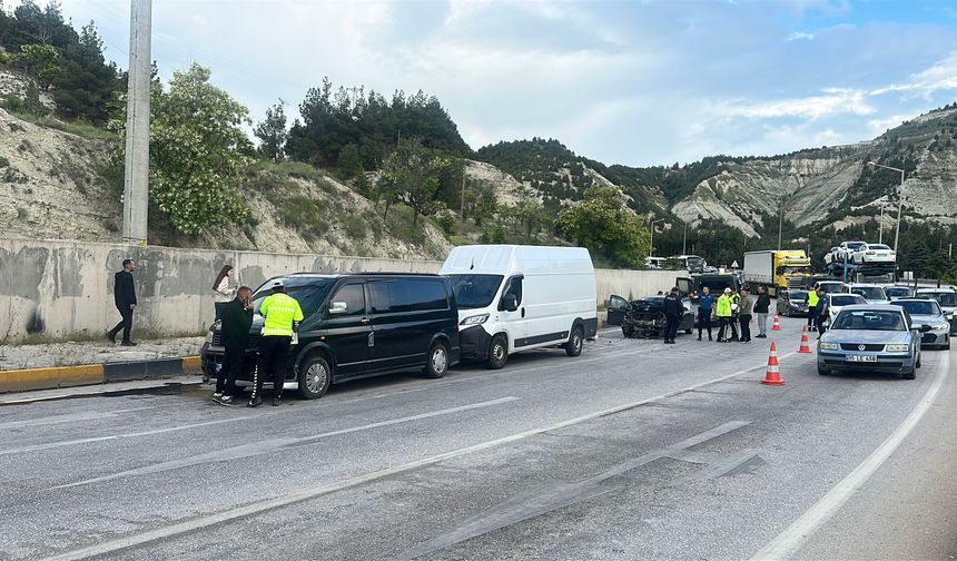 Burdur'da zincirleme kaza!