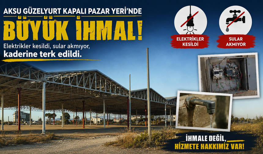 Aksu'da milyonluk proje çürümeye terk edildi!