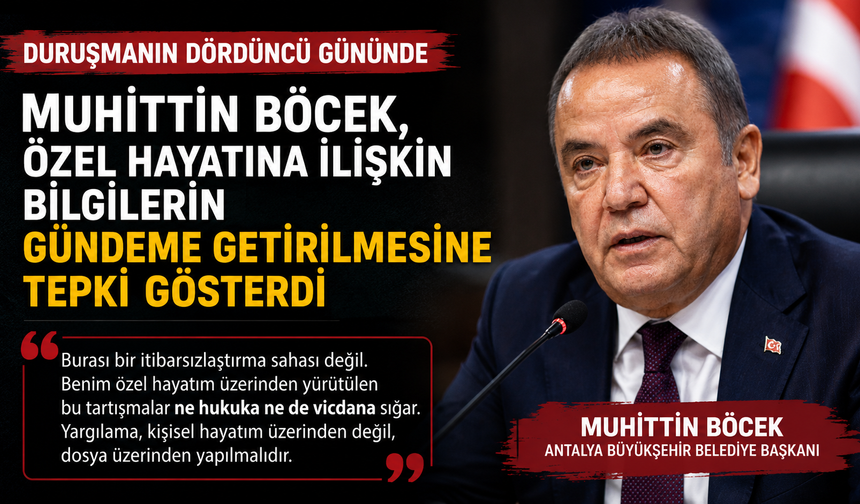 Duruşmanın 4.günüde Böcek'in özel hayatına ilişkin bilgilerin gündeme getirilmesine tepki gösterdi!