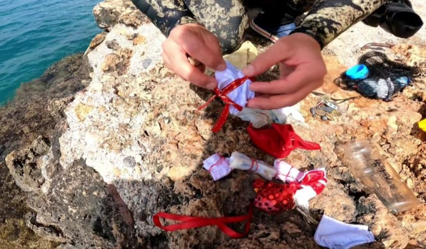 Antalya'da denizin dibi dileklerle doldu