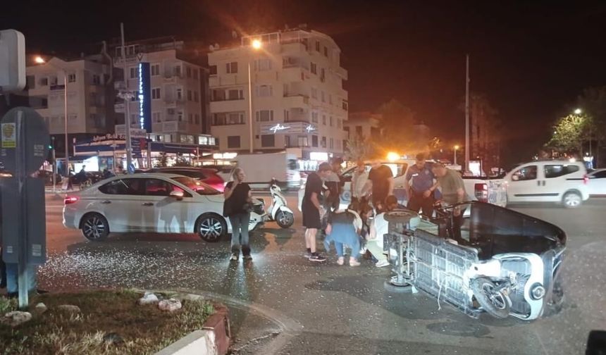 Kırmızı ışık ihlali kazayı beraberinde getirdi!