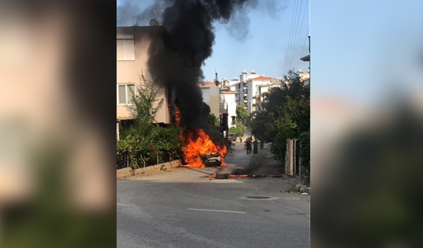 Seyir halindeyken alev topuna döndü!