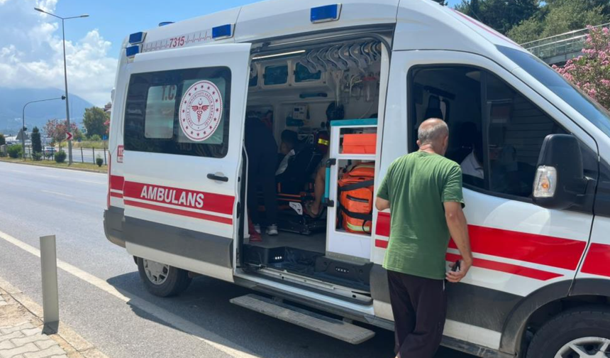 Alanya’da motosiklet kazası yaşandı!
