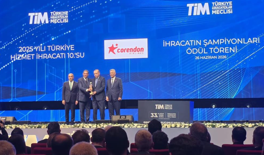 Corendon Airlines, ihracat şampiyonları arasındaki yerini güçlendirdi
