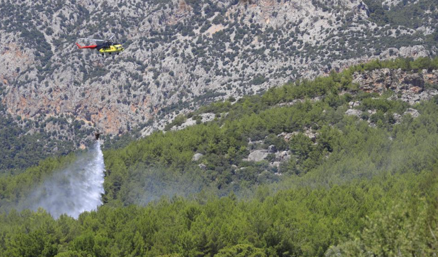 Antalya'da ormanlık alanda çıkan yangın korkuttu!
