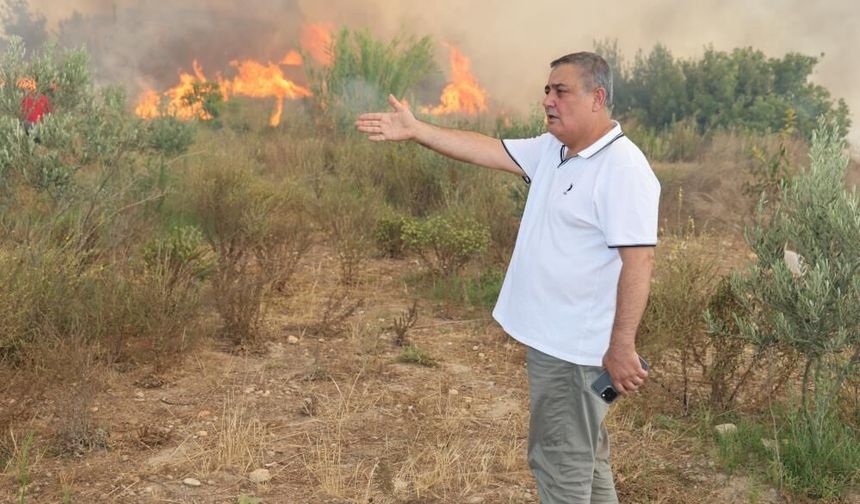 Aksu Belediyesi yangın riskine karşı sahada