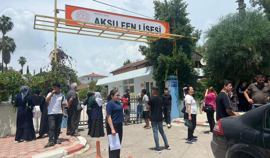 Aksu'da LGS heyecanı yaşandı!
