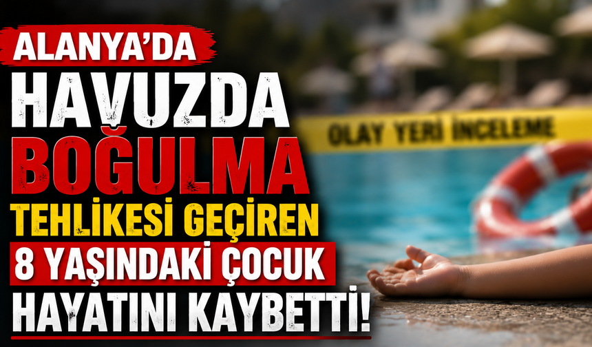 Otel havuzunda boğulma tehlikesi geçiren 8 yaşında ki çocuktan acı haber!