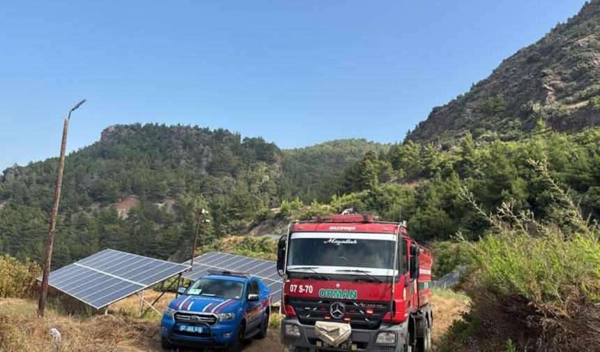 Gazipaşa'da çıkan yangın büyümeden söndürüldü!