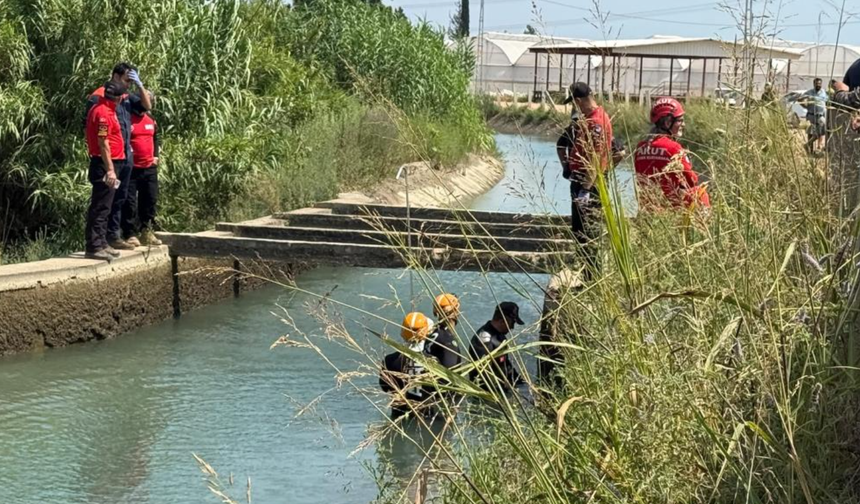 Sulama kanalında aranan sera işçisinden acı haber geldi!