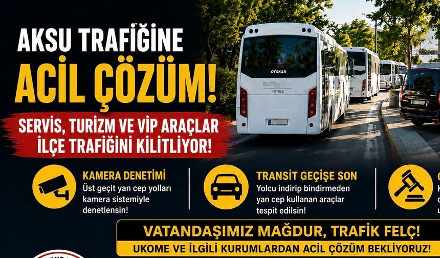 Aksu kent konseyi’nden trafik sorununa çözüm çağrısı!